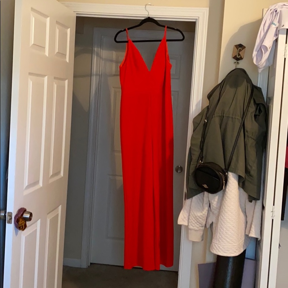 Charlotte Russe red jumpsuit